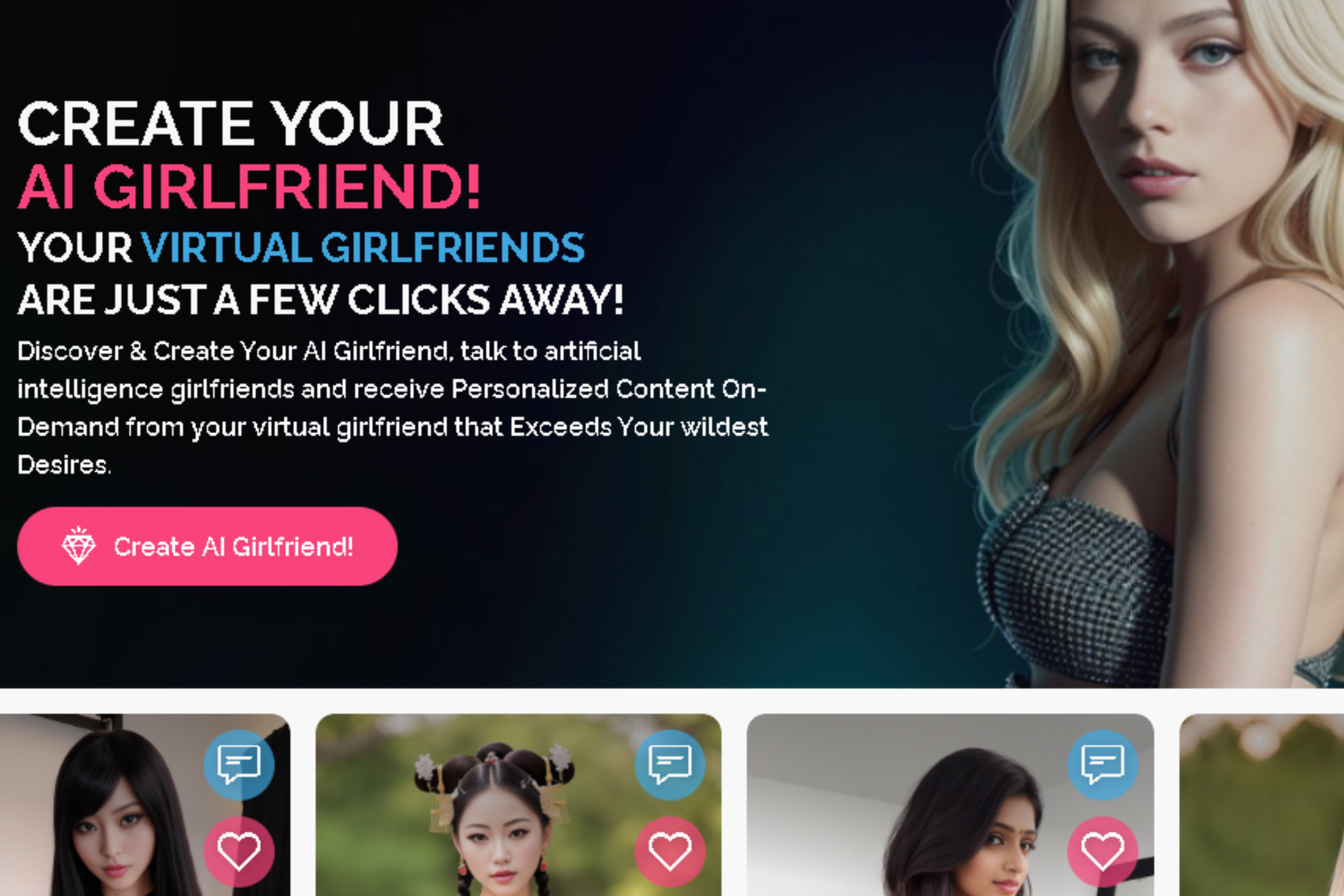 DreamGF.ai Create the girl of your dreams