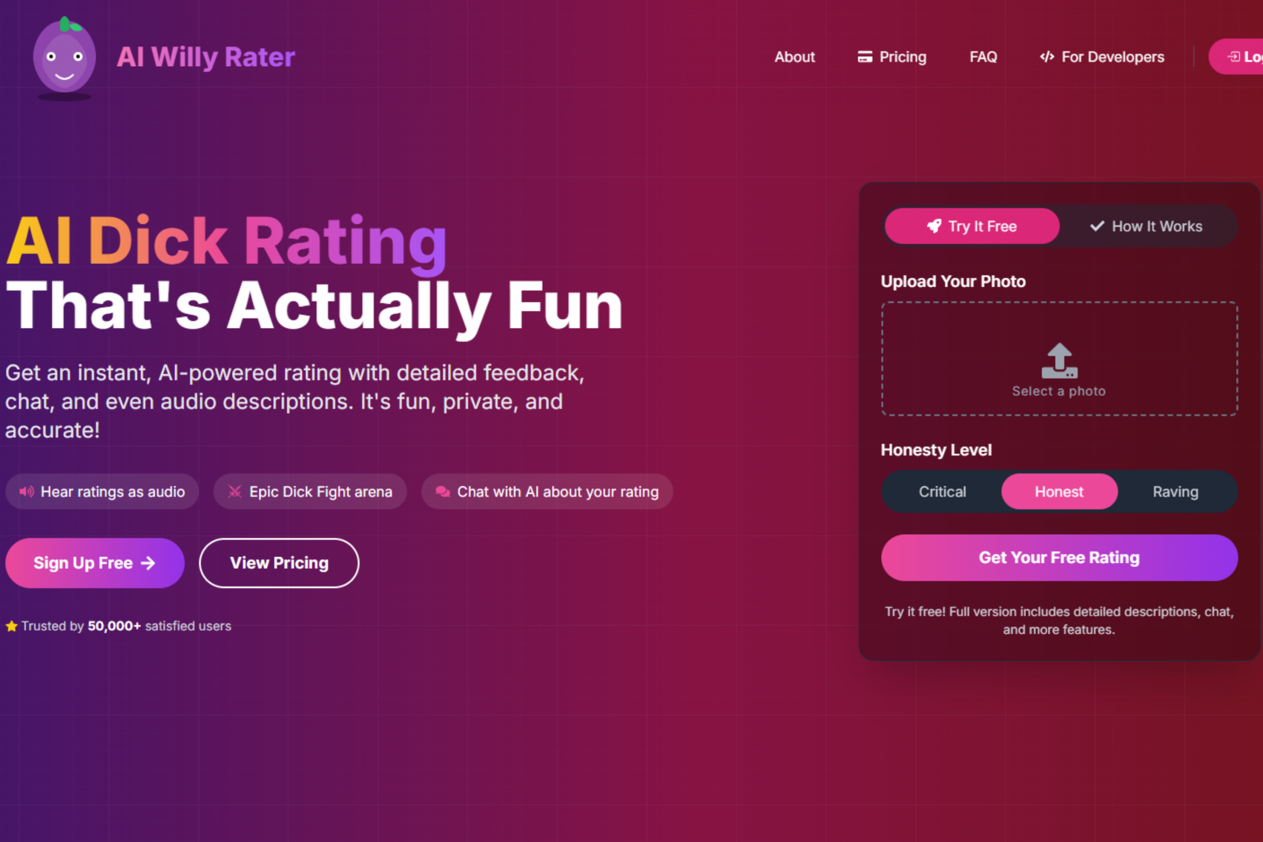 AI Willy Rater Screenshot